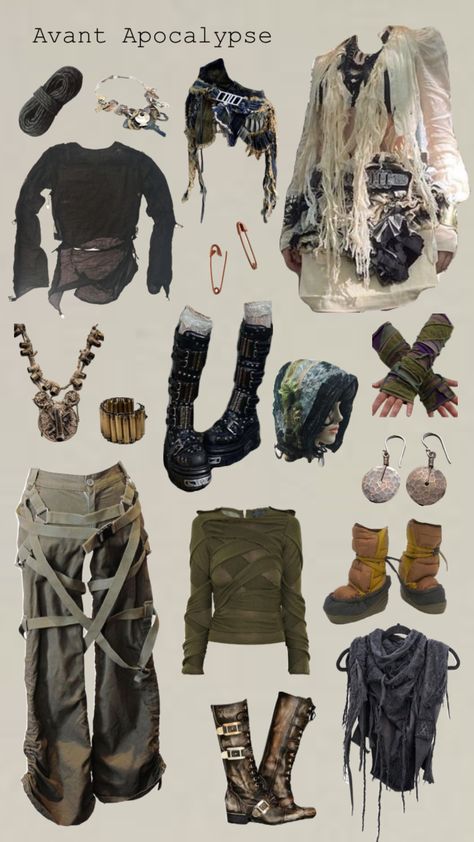 Zombie Outfit Aesthetic, Soft Decay Aesthetic Outfit, Zombie Apocalypse Zombies, Zombie Apocalypse Photoshoot, Apocalypse Core Aesthetic, Zombie Core Aesthetic Outfits, Scavenger Aesthetic Outfit, Apocalypse Core Clothes, Post Apocalypse Outfit Aesthetic