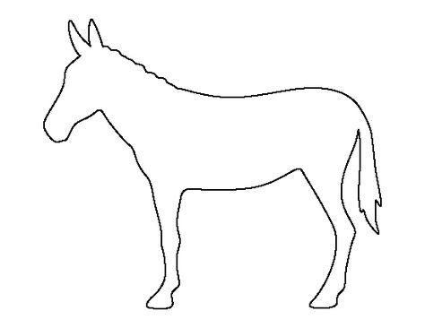 Mule pattern. Use the printable outline for crafts, creating stencils, scrapbooking, and more. Free PDF template to download and print at http://patternuniverse.com/download/mule-pattern/ Safari Animals Preschool, Free Flower Clipart, Mules Animal, Cow Hooves, Printable Outline, Mule Silhouette, Coloring Crafts, Western Quilts, Farm Animal Coloring Pages