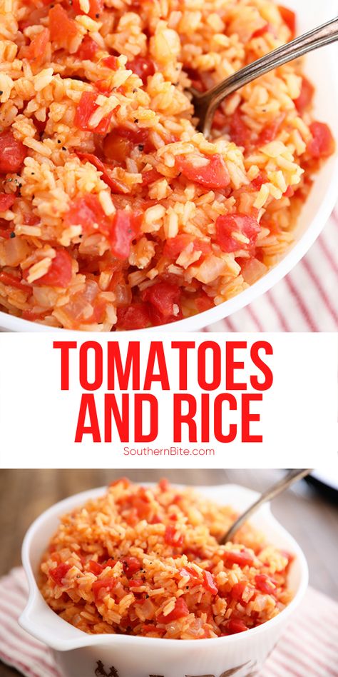 Tomatoes And Rice, Tomato Rice Recipe, Rice Dishes Recipes, Low Carb Taco, Rice Side Dish Recipes, Tomato Rice, Rice Side, Rice Side Dishes, Easy Rice Recipes