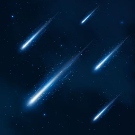 Comet Illustration, Aesthetic Galaxy, Fake Love, Free Photoshop, Shooting Star, Shooting Stars, Starry Sky, Illustration Vector, In Space