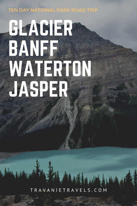 Are you looking to plan the ultimate adventure through some of the best national parks in the United States and Canada? Look no further! Check out our awesome itinerary and resources for road tripping through this amazing slice of North America. #BanffNationalPark #GlacierNationalPark #WatertonNationalPark #JasperNationalPark #IcefieldsParkway #RoadTrip #RockyMountains Mountain Road Trip, Waterton National Park, Best National Parks, Icefields Parkway, Canada National Parks, Glacier Park, Jasper National Park, Canada Road Trip, National Park Road Trip