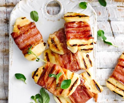 Prosciutto and haloumi are a match made in nibble-platter heaven - or use this recipe to take this [pumpkin, spinach and haloumi salad](https://www.womensweeklyfood.com.au/recipes/pumpkin-spinach-and-haloumi-salad-2929|target="_blank") to the next level. Nibble Platter, Haloumi Recipes, Pumpkin Spinach, Prosciutto Wrapped, Recipes Pumpkin, Christmas Lunch, Xmas Food, Christmas Cooking, Bacon Wrapped