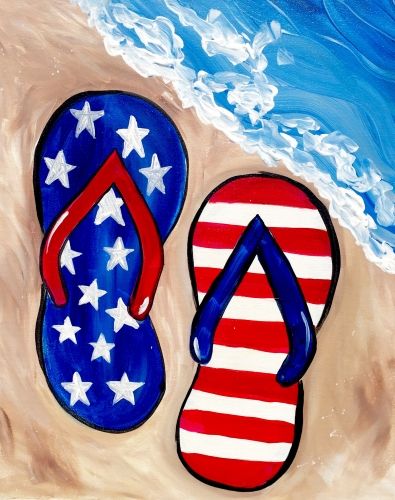 Fourth Of July Canvas Painting Ideas, Fourth Of July Painting, 4th Of July Painting, American Flag Painting, Italian Grill, Savory Bites, Patriotic Art, Flag Painting, Highway 1