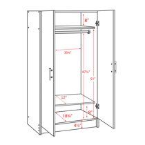 Wardrobe Dimensions, Storage Shed Organization, Wood Wardrobe, White Wardrobe, Freestanding Storage, Wardrobe Cabinet, 2 Door Wardrobe, Closet Cabinets, Wardrobe Cabinets