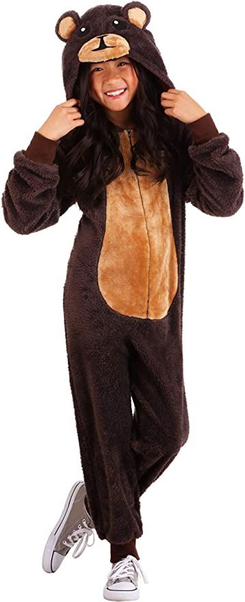 Brown Bear Costume, Fur Jumpsuit, Bear Onesie, Kids Jumpsuit, Jumpsuit Costume, Fun Costumes, Onesie Costumes, Bear Costume, Bear Brown