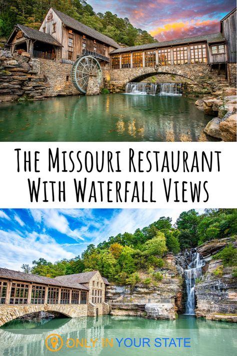 For a magical, romantic dining experience, head to this Missouri restaurant with beautiful waterfall views. They're some of the best views in Missouri and the food is just as amazing. Located at the Dogwood Canyon nature reserve, you will never forget a meal here. Missouri Travel Places To Visit, Romantic Getaways In Missouri, Dogwood Canyon Missouri, Missouri Vacation Ideas, Branson Missouri Vacation Things To Do, Brandon Missouri, Ozarks Vacation, Things To Do In Missouri, Warrensburg Missouri