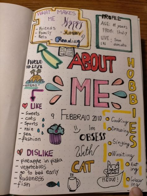 Back To School Diary Ideas, Aesthetic Diary Ideas About Me, All About Me Drawing Ideas, Dairy About Me, About Me Diary Ideas Aesthetic, Bujo About Me Page, Diary About Me Page, About Me Page Ideas, All About Me Journal Ideas