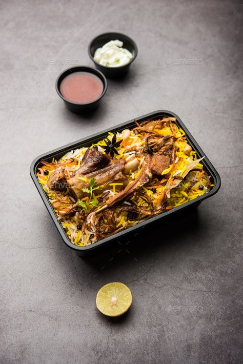 Mutton Pulao, Food Delivery Packaging, Mutton Biryani, Middle East Food, Cloud Kitchen, Glazed Pork Chops, Best Meal Prep, Paella Recipe, Food Branding