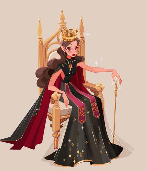 Queen Artwork, Queen Character, Queen Drawing, Chess Queen, Instagram Queen, Princess Cartoon, Pretty Drawings, Princess Art, Creative Artwork