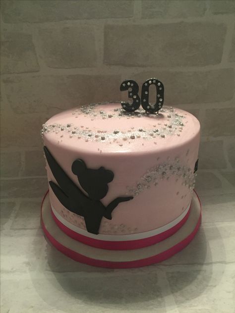 Disney 30th Birthday Cake, Disney 40th Birthday Cake, Disney Wish Birthday Cake, Tinkerbell And Friends Cake, Tinker Bell Cakes, Tinkerbell Cake, Fourth Birthday, Special Cake, 30th Birthday