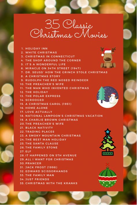 Vintage Christmas Movies, 90s Christmas Movies, 25 Christmas Movies List, Movie Marathon Christmas, Christmas Movies Calendar, Chrimas Movie List, 24 Christmas Movies, A Christmas Carol 1951, Christmas In Connecticut