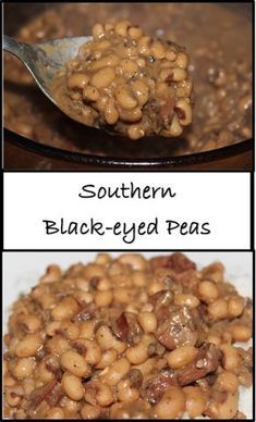 Blackeyed Pea Recipes, Southern Black Eyed Peas, Blackeyed Peas, Black Eyed Peas Recipe, Recipe Smoothie, Peas Recipe, Southern Recipes Soul Food, New Year's Food, Pea Recipes