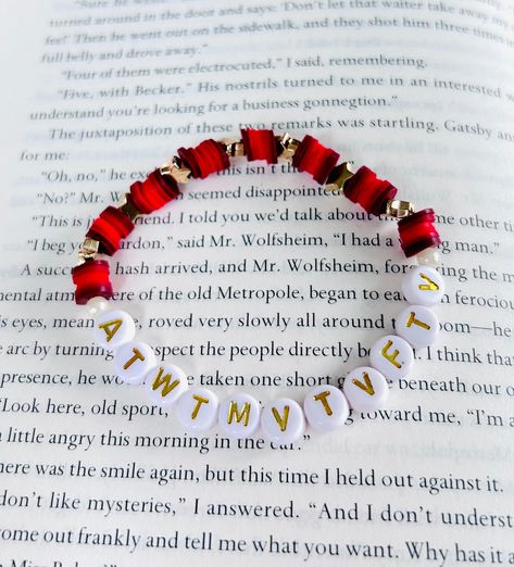 Unleash your inner Swiftie with our ATWTMVTVFTV Bracelet! Featuring the highly anticipated All Too Well ten minute version from Taylor's version of the vault, this bracelet is perfect for any Taylor Swift fan. With a nod to her iconic Red album, show off your love for Taylor with this fun accessory. This Bracelet is 7 inches, 7.5 is available upon request! I cannot change anything except the size! Colors may vary slightly! Clay Taylor Swift Bracelets, Taylor Swift Thread Bracelet, Karma Friendship Bracelet, Taylor Swift Eras Tour Bracelets Ideas, All Too Well Bracelet Taylor Swift, Eras Tour Bracelets Unhinged, Clay Bracelet Ideas Taylor Swift, Atwtmvtvftv Bracelet, Red Taylor Swift Bracelet