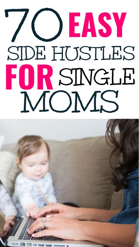 Jobs For Single Moms, Single Mom Struggle, Easy Side Hustles, Side Hustle Passive Income, Single Mom Life, Single Moms, Mom Jobs, Easy Sides, Social Media Jobs