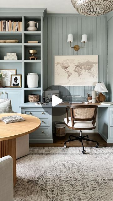 Guest Room Paint Colors, Ikea Bookcases, Guest Room Paint, Ikea Office, Home Office For Man, Interior Design Dining, Ikea Bookcase, Office Guest Room, Yes It Is