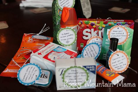 A very, very good friend of mine got married this past weekend – see the post below (My Son, The Ham).  Anyway, we chose a few things off of their registry, but I also want to get them someth… Honeymoon Survival Kit, Honeymoon Kit, Honeymoon Basket, Survivor Kit, Untraditional Wedding, Diy Survival, Survival Kit Gifts, Mountain Mama, Survival Equipment