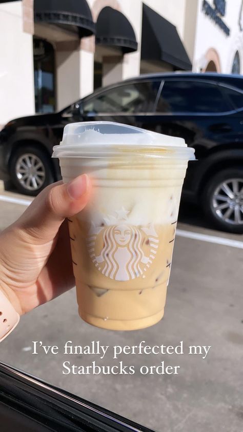 FINALLY FOUND THE ONE Low carb, low cal, and low price 🥹🫶🏼 This is an Iced dopio espresso blonde in a grande cup. 3 pumps sugar free vanilla 2 pumps brown sugar splash of heavy cream or milk of your choice 2 Splenda Vanilla sweet cream cold foam Ordered exactly like this $5 If you want it to be more keto friendly 1 pump brown sugar and no cold foam which brings the total to $3.55 😁 Starbucks Drinks With Vanilla Sweet Cream Cold Foam, Preppy Coffee, Vanilla Sweet Cream Cold Foam, Sweet Cream Cold Foam, Low Carb Starbucks, Vanilla Sweet Cream, Cream Cold Foam, Cafe Recipes, How To Order Starbucks