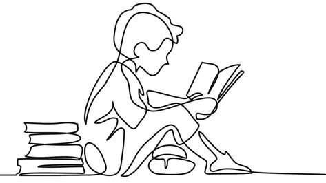 We asked our readers which approaches — high-tech or low-tech — they use at home to improve their child’s reading skills. Here are some of our favorite tips. Headstone Ideas, Reading Books Illustration, Book Silhouette, 심플한 그림, Single Line Drawing, Simple Line Drawings, Ayat Alkitab, Continuous Line Drawing, Book Drawing