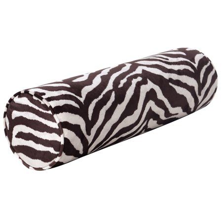 Add a comfortable splash of decorative color to your home dcor arrangement with the StyleCraft Dann Foley Cylindrical Cushion. This cylindrical pillow is made from 100% polyester fabric and has been finished in zebra Zara fabric. This pillow is perfect for decorating a bedroom or living room space. Size: 30 x 8 x 8.  Color: Brown. Pink Zebra Rooms, Zebra Print Bedroom, Hot Pink Decor, Zebra Room, Hello Kitty Pillow, Animal Print Bedding, Decorating A Bedroom, Coastal Glam, Stylish Pillows