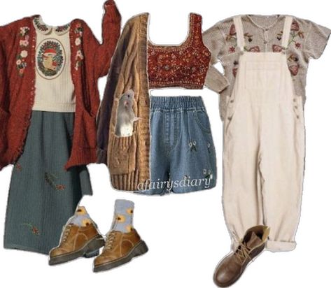 Over The Garden Wall Outfit Aesthetic, Over The Garden Wall Outfit, Witch Film, Eclectic Outfit, Goblincore Fashion, 70s Inspired Outfits, Eclectic Outfits, Over The Garden Wall, Mood Board Fashion