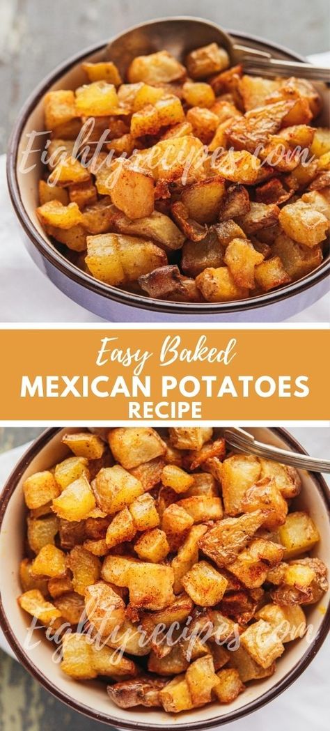 Mexican Vegetables, Mexican Potatoes, Taco Side Dishes, Mexican Side Dishes, Side Dishes For Chicken, Mexican Dinner, Mexican Food Recipes Easy, Potato Side Dishes, Potatoes Recipe