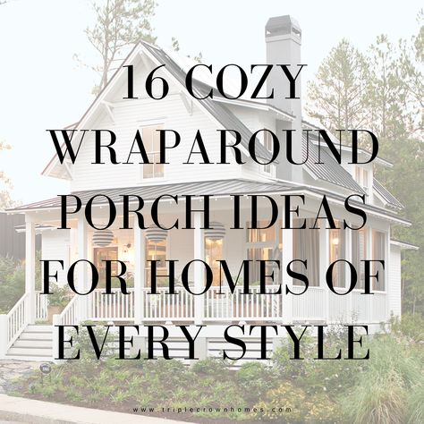 Home decor | Home building | How to | Open living room | Open family room | white kitchen | open space | tufted couch | hues of blue | backsplash | natural light | Triple Crown Homes | home builders | bedroom decor | bedroom design | how we dwell | urban outfitters home | light and bright bedroom Old Farmhouse Porch Ideas, Front Porch Ideas Wrap Around, Large Wrap Around Porch, Wrap Around Front Porch Ideas, Wrap Around Porch Remodel, Wrap Around Front Porch Decorating, Decorating A Wrap Around Porch, Decorating Wrap Around Porch, Enclosed Wrap Around Porch