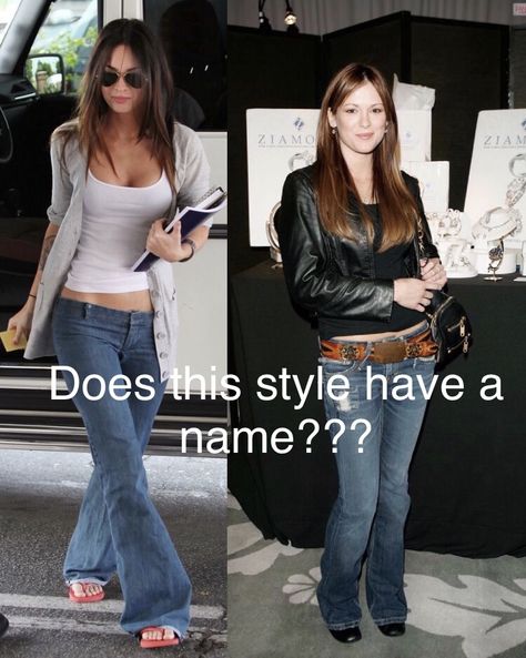 Bell Jeans Outfit Aesthetic, Megan Fox 2000s Aesthetic, Bell Bottom Jeans Outfits, Megan Fox Style 2000s, Bell Jeans Outfit, Megan Fox 2000s Outfits, Megan Fox 2000s, Rachel Gatina, Megan Fox Outfits