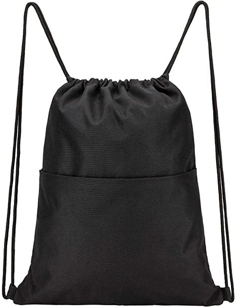 Amazon.com: Vorspack Drawstring Backpack Water Resistant String Bag Sports Sackpack Gym Sack with Side Pocket for Men Women - Black : Clothing, Shoes & Jewelry Gym Sack, Foldable Backpack, Gym Backpack, Workout Bags, Swimming Bag, White Handbag, String Bag, Sport Bag, Side Pocket