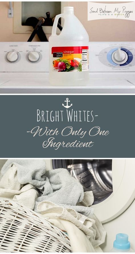 How To Whiten Clothes, Dingy Whites, Washing White Clothes, Brighten Whites, White Laundry, White Clothes, Diy Laundry, Homemade Cleaning Products, Cleaning Recipes