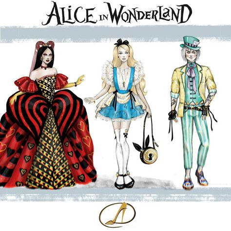 Alice In Wonderland Fashion Design, Alice In Wonderland Prom Dress, Alice In Wonderland Moodboard, Tim Burton Alice In Wonderland, Alice In Wonderland Fashion, Wonderland Fashion, Alice In Wonderland Outfit, The Hatter, Alice In Wonderland Artwork