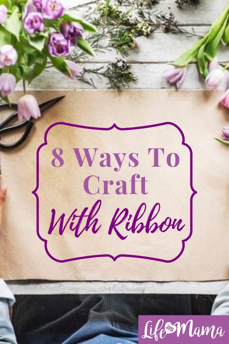 The more you push your imagination, the more creative ways you can use that ribbon. Try these 8 tips to get you started! #LifeAsMama #craft #ribboncrafts #craftwithribbon #ribbon Tree Theme, Diy Hanging Shelves, Ribbon Sculpture, Diy Ribbon, Ribbon Crafts, Christmas Tree Themes, Fun Crafts For Kids, Diy Tips, Mason Jar Crafts