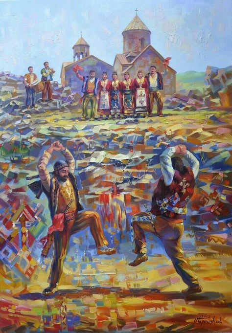 Armenian Drawings, Indigenous Dance, Armenian Military, Armenia Travel, Armenian History, Ancient Scripts, Armenian Culture, Arte Folk, Dance Paintings