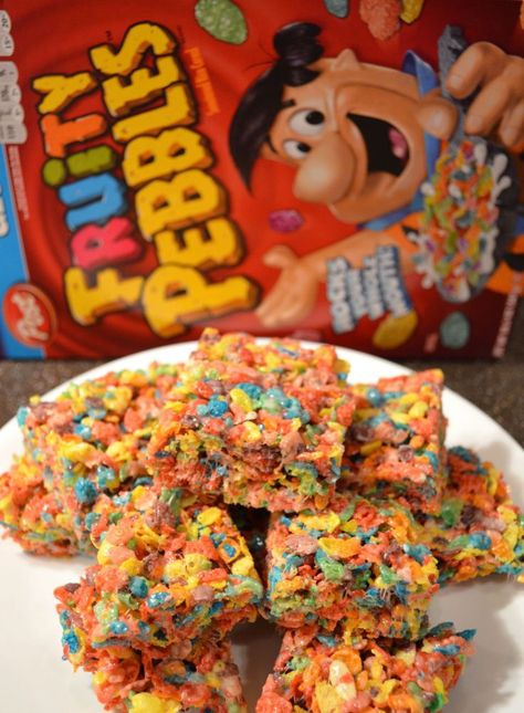 Oreo Krispie Treats, Marshmallow Treats Recipe, Fruity Pebbles Treats, Jet Puffed Marshmallows, Fruity Pebbles Cereal, Pebbles Cereal, Peanut Butter Marshmallow, Krispie Treats Recipe, Chocolate Covered Marshmallows