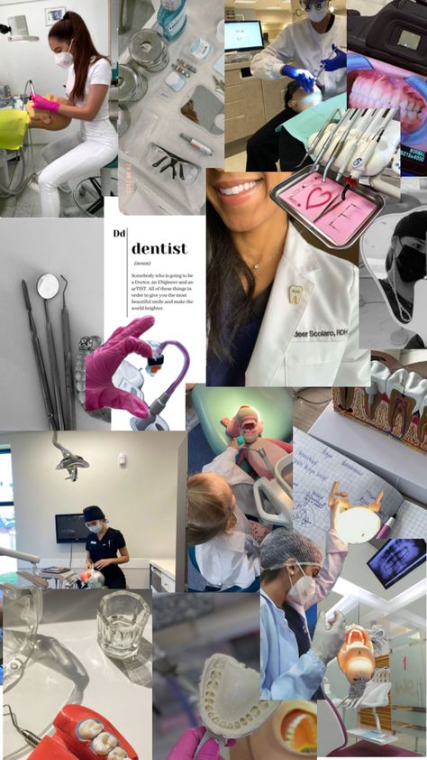 Dentist Career, Dental Hygienist School, Dental Hygiene Student, Dental Aesthetics, Black Bratz Doll, Dental Hygiene School, Dentistry Student, Nurse Inspiration, Dental Facts