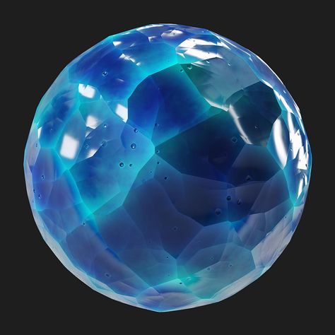 Stylized Carved Crystal on Substance 3D Assets Crystal Texture, Crystal Orb, Roleplay Characters, 3d Crystal, 3d Assets, 2d Animation, Pen And Paper, Game Assets, Miniature Painting