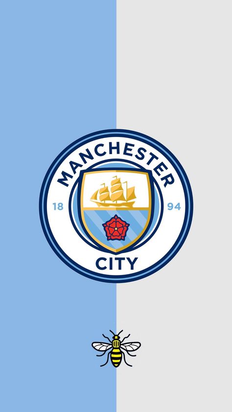 Man City & Bee wallpaper iPhone #manchester #mancity #manchestercity #manchesterbee Man City Badge, Manchester City Logo, City Iphone Wallpaper, Football Club Logo, Manchester City Wallpaper, Manchester United Team, Mc Wallpaper, Iphone Wallpaper Hd, Manchester City Football Club