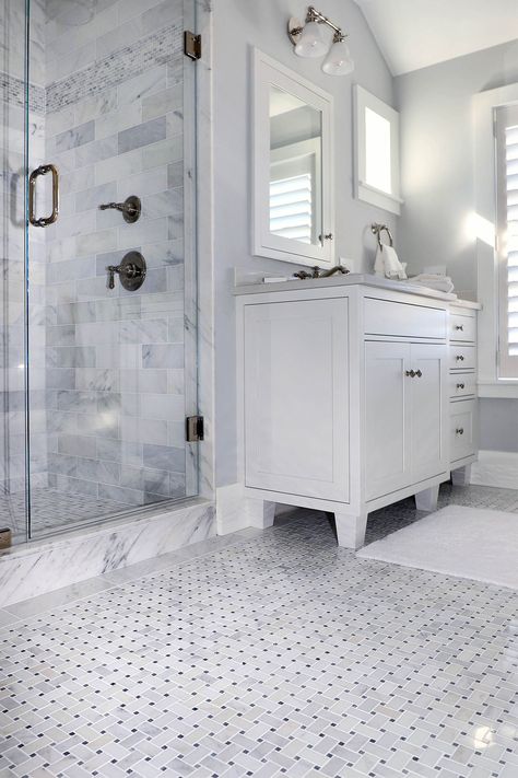 <p class="text-center">Tilery marble basketweave bathroom</p> Grey Basketweave Tile Bathroom, Basketweave Marble Tile Bathroom Floor, Basketweave Bathroom Floor, Marble Basketweave Floor, Basketweave Tile Bathroom, Marble Tile Bathroom Floor, Marble Mosaic Bathroom, Basketweave Tile, Marble Basketweave