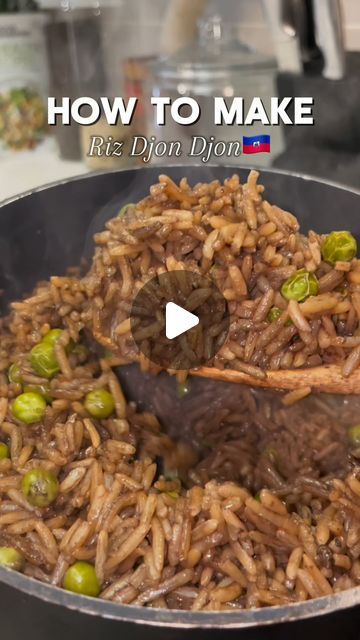 STEPHANIE on Instagram: "What’s your favorite Haitian rice?🍚🇭🇹

RIZ DJON DJON (2servings)

INGREDIENTS:
- 1 cup of djon djon
- 1 cup of riz shella
- 3/4 cup of green peas
- 2tbsp Épis
- Clove powder
- Scotch bonnet pepper
- Salt
- Green onions

INSTRUCTIONS

- boil 1 cup of djon djon in 3 cups of water for 15-30mns 
- Strain the water and squeeze the djon djon to get all the liquid out
- In a pot add:
-  Oil, épis, green peas, clove powder
- Add 2 cups of the djon djon water
- Add green onions
- Add 1 cup of riz shella (washed)
- Add a scotch bonnet pepper 
- Mix everything together 
- Cover it up and lower the heat to medium 
- Let it cook for 25mns

#haitianfood #haitianmeal #rizdjondjon #djondjon #haitianrice" Haitian Cremas, Haitian Rice, Haitian Food, Scotch Bonnet Pepper, Haitian Food Recipes, Rice And Peas, Scotch Bonnet, Pepper Salt, Green Peas