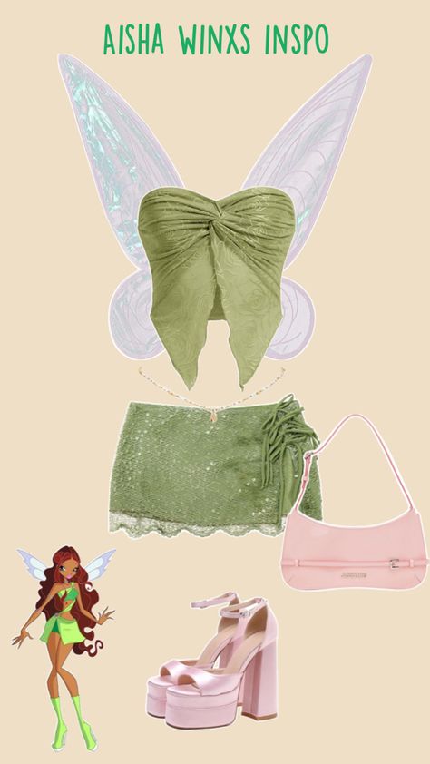 Costume inspo winxs💓 Tinkerbell Outfit, Rave Halloween Costumes, Winx Cosplay, Classy Halloween Costumes, Fairy Halloween Costumes, Trio Halloween Costumes, Hot Halloween Outfits, Pretty Halloween Costumes, Halloween Party Outfits