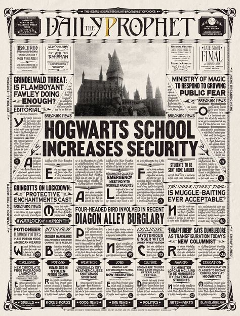 Daily Prophet | Harry Potter Wiki | Fandom Harry Potter Newspaper, Posters Harry Potter, Printable Harry Potter, Harry Potter Scrapbook, Classe Harry Potter, Imprimibles Harry Potter, Harry Potter Wiki, School Newspaper, Daily Prophet