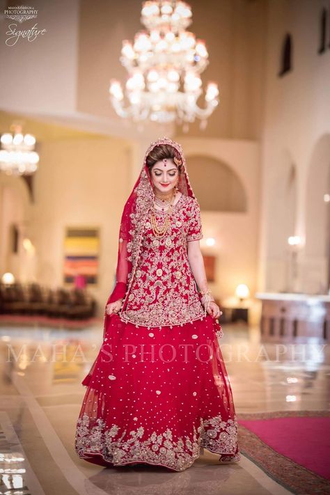 Fully red bridal.dress