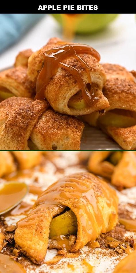 Apple Bites With Crescent Rolls, Apple Wrapped In Crescent Rolls, Apple Crossaint Crescent Rolls, Crescent Roll Recipes Videos, Apple Pie Bites With Crescent Rolls, Apple Crescent Roll Dessert, Apple Pie Crescent Rolls, Apple Cinnamon Crescent Rolls, Apple Pie Bites Recipe