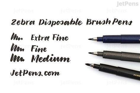 Zebra Disposable Brush Pen - Extra Fine Zebra Brush Pens, Art 2023, Academic Validation, Brush Pens, Felt Tip, Manga Artist, Jet Pens, Brush Pen, The Go