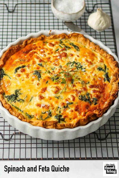 Jalapeno Quiche, Brunch Quiche Recipes, Spinach Feta Quiche, Brunch Quiche, Feta Quiche, Vegetarian Quiche, Quiche Recipes Easy, Spinach Quiche, Spinach Feta