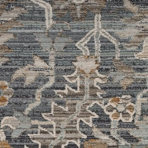 Add a vintage vibe to your space with the global-inspired pattern and abrash colors of this boho rug from the Nile Collection. Camel Sofa Blue Rug, Mcgee And Co Rugs Living Room, Alaska Interior Design, Entry Rugs Ideas Entryway, Entryway Rug Ideas, Key House, Blue Farmhouse, Nourison Rugs, Lake Houses