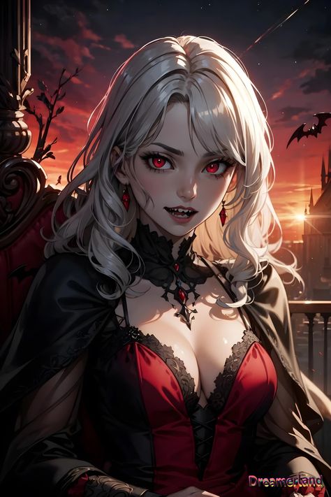 Rose Vampire, Vampire Lady, Diablo Immortal, Series Artwork, Vampire Illustration, Vampire Queen, Vampire Girls, Gothic Makeup, Fantasy Comics