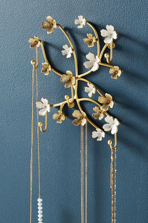 DIY jewelry wall