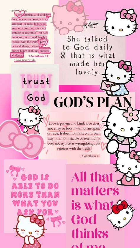 Pretty Hello Kitty Wallpaper, Wallpaper For Ipad Hello Kitty, Hello Kitty Bible Verse Wallpaper, Hello Kitty Jesus Wallpaper, Cute Pink Wallpaper For Ipad, Hello Kitty God Wallpaper, Pink Wallpapers Ipad, Hello Kitty Christian Wallpaper, God And Jesus Wallpaper