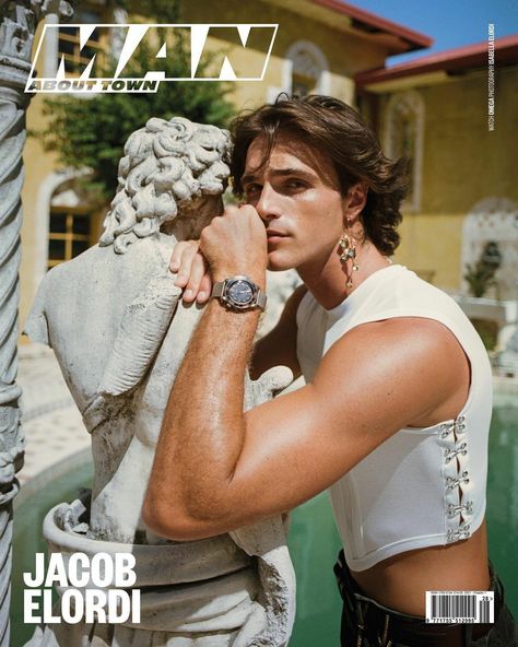 #JacobElordi #Jacob #ManAboutTown #Man #Photography #Photo #2021 Feminine Men Aesthetic, British Style Men, Mens Fashion Magazine, Jacob Elordi, Genderless Fashion, Man About Town, How To Look Handsome, Dion Lee, British Men