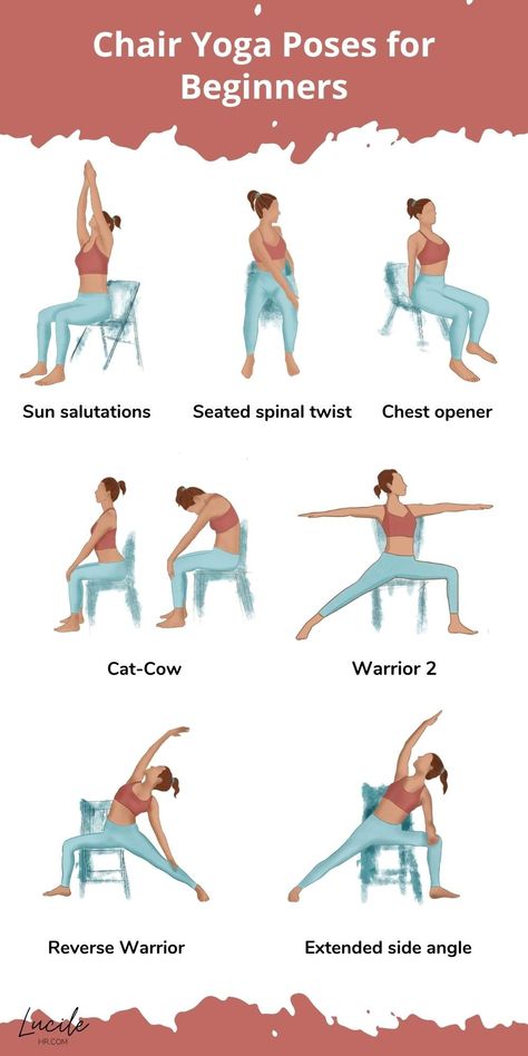 Chair Yoga Sequence, Chair Yoga Poses, Yoga Sequence For Beginners, Chair Pose Yoga, Yoga For Seniors, Latihan Yoga, Poses For Beginners, Yoga Sequence, Chair Yoga